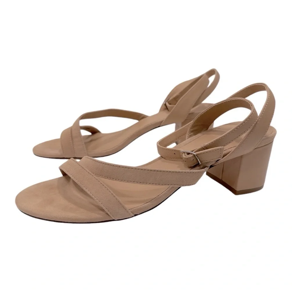 REBECCA ALLEN The Block Sandy Ankle Strap Sandal (Women) Mid Beige  size 11 M
